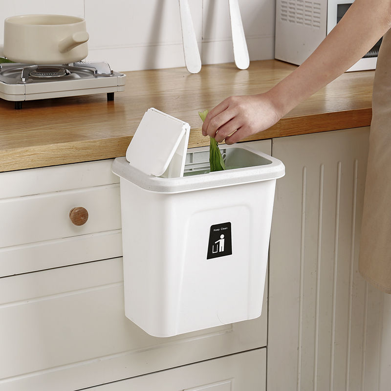 (mounted trash can)سلة المهملات المعلقة