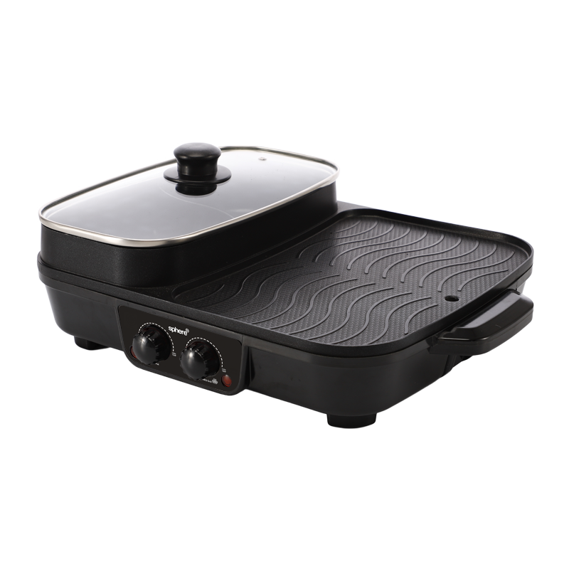 1500W electric grill with a bowl