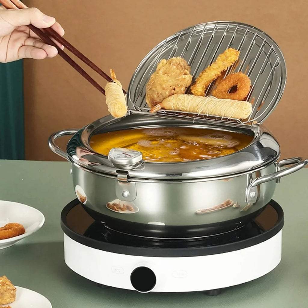 Frying Pan with Thermometer