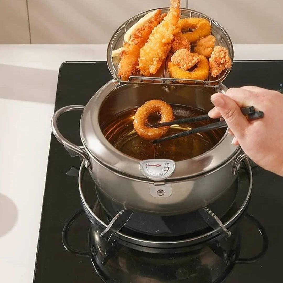 Frying Pan with Thermometer