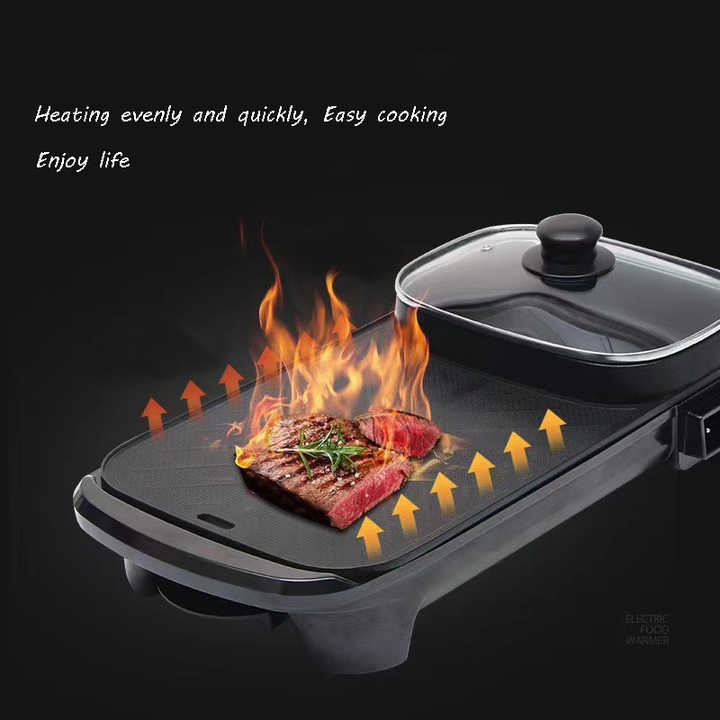 1500W electric grill with a bowl