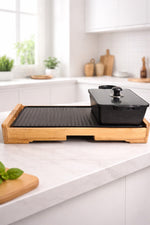 تحميل الصورة في العارض، شواية وقدر بقاعدة بامبو NUVILLA
